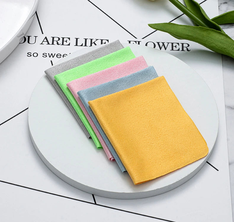 2/5/10 Pieces Cleaning Glasses Cloth Sunglasses Screen Cleaning Cloth 15*13.7 Cm Glasses Cloth Deerskin Velvet Mirror Cloth