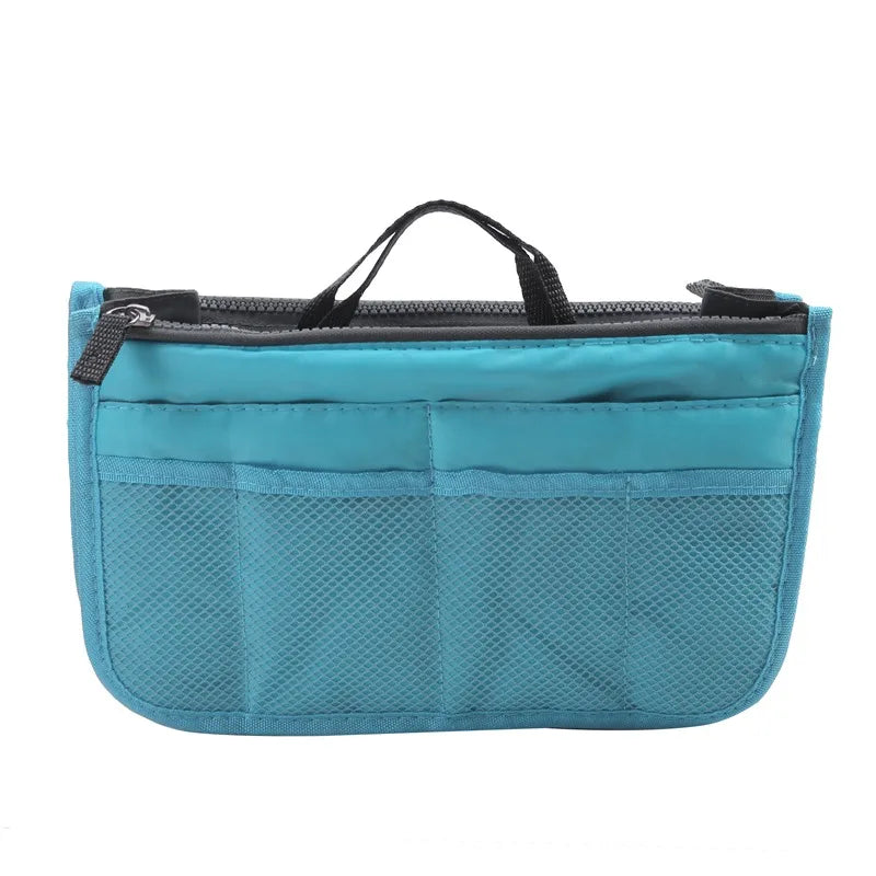 Organizer Insert Bag Women Nylon Travel Insert Organizer Handbag Purse Large liner Lady Makeup Cosmetic Bag Cheap Female Tote