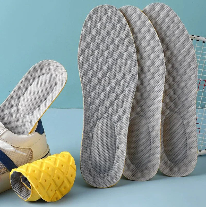 Latex Memory Foam Insoles for Sports Soft Foot Support Shoe Pads High Elastic Orthopedic Sport Insole Feet Care Insert Cushion