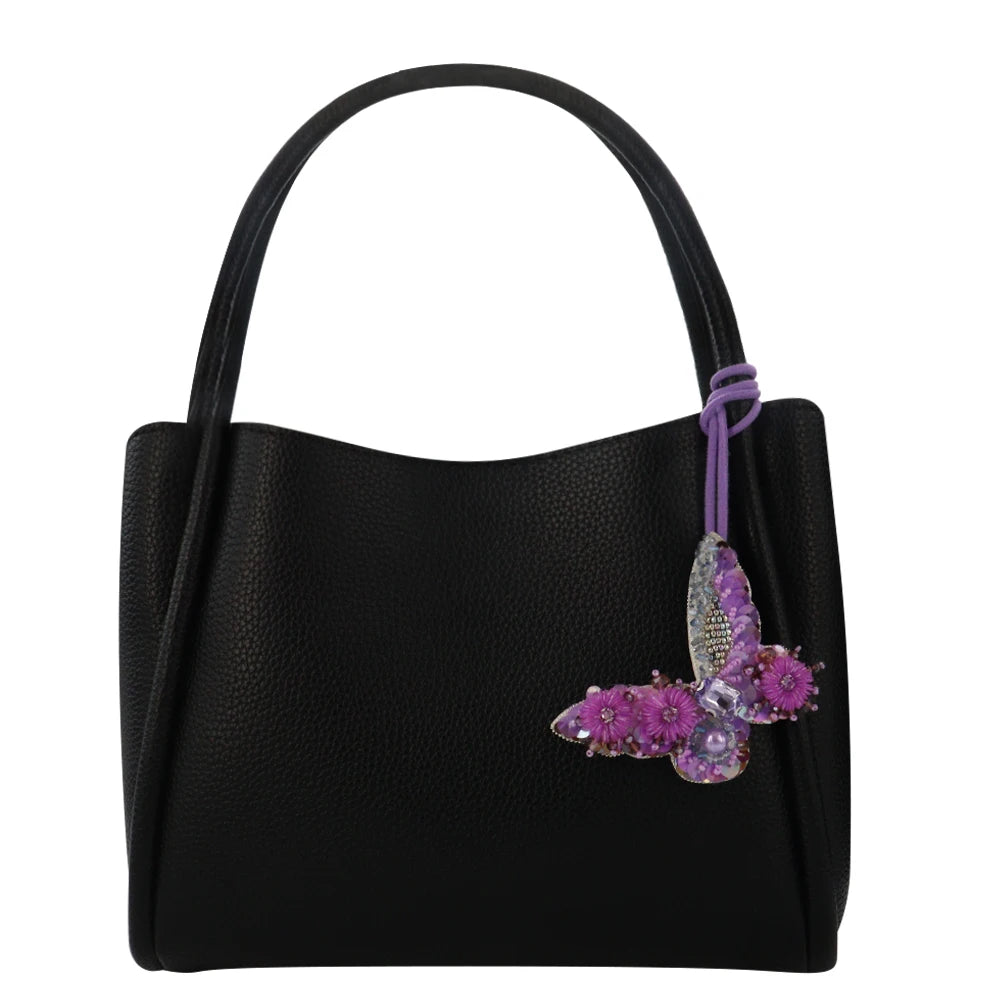 Aufnäher Perlen Pailletten Strass Früchte Schmetterling Fisch Seepferdchen Perlen Quasten, DIY zum Verzieren von Taschen Kleidung Schlüsselbändern