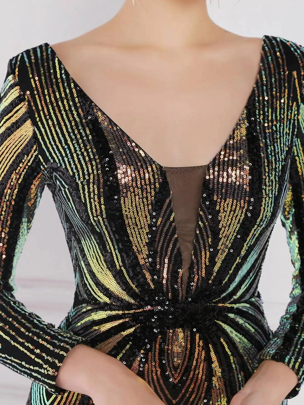 Sexy long sleeve birthday evening dresses for women 2026 elegant luxury wedding party dress vintage maxi sequin dress vestidos