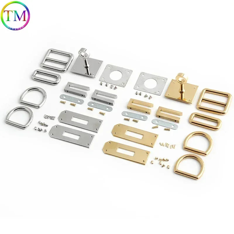 High Qualaity Stainless Steel Metal Clasp Wholesale Bag Twist Turn Lock Set of Lock For Woman Handbag Purse Hardware Accessories