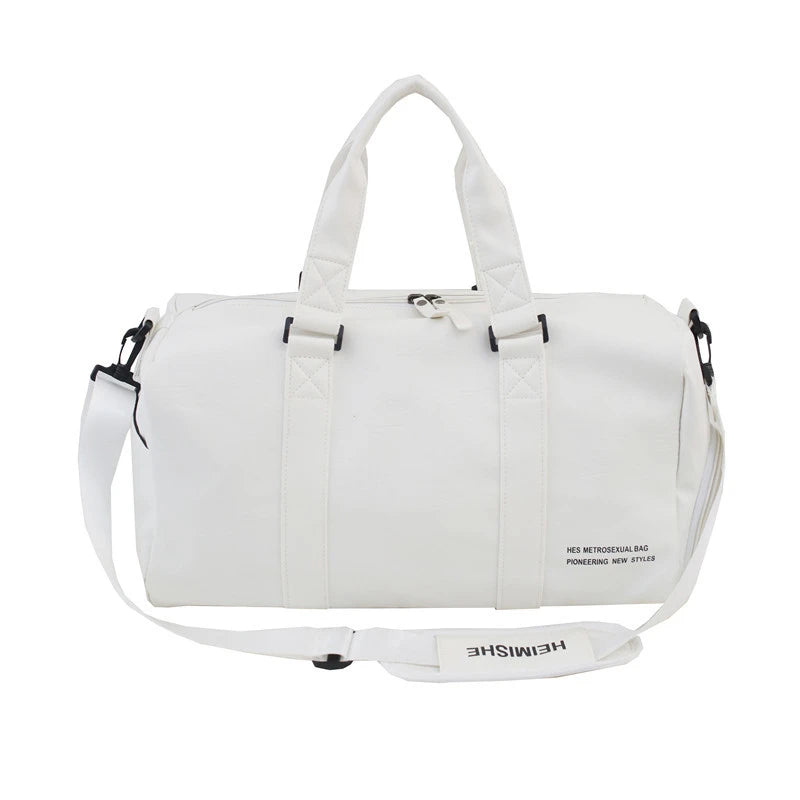 Men Gym Bag custom logo Large Dry And Wet Fitness Handbag Male Female Sports bag personality customization PU Leather Travel bag