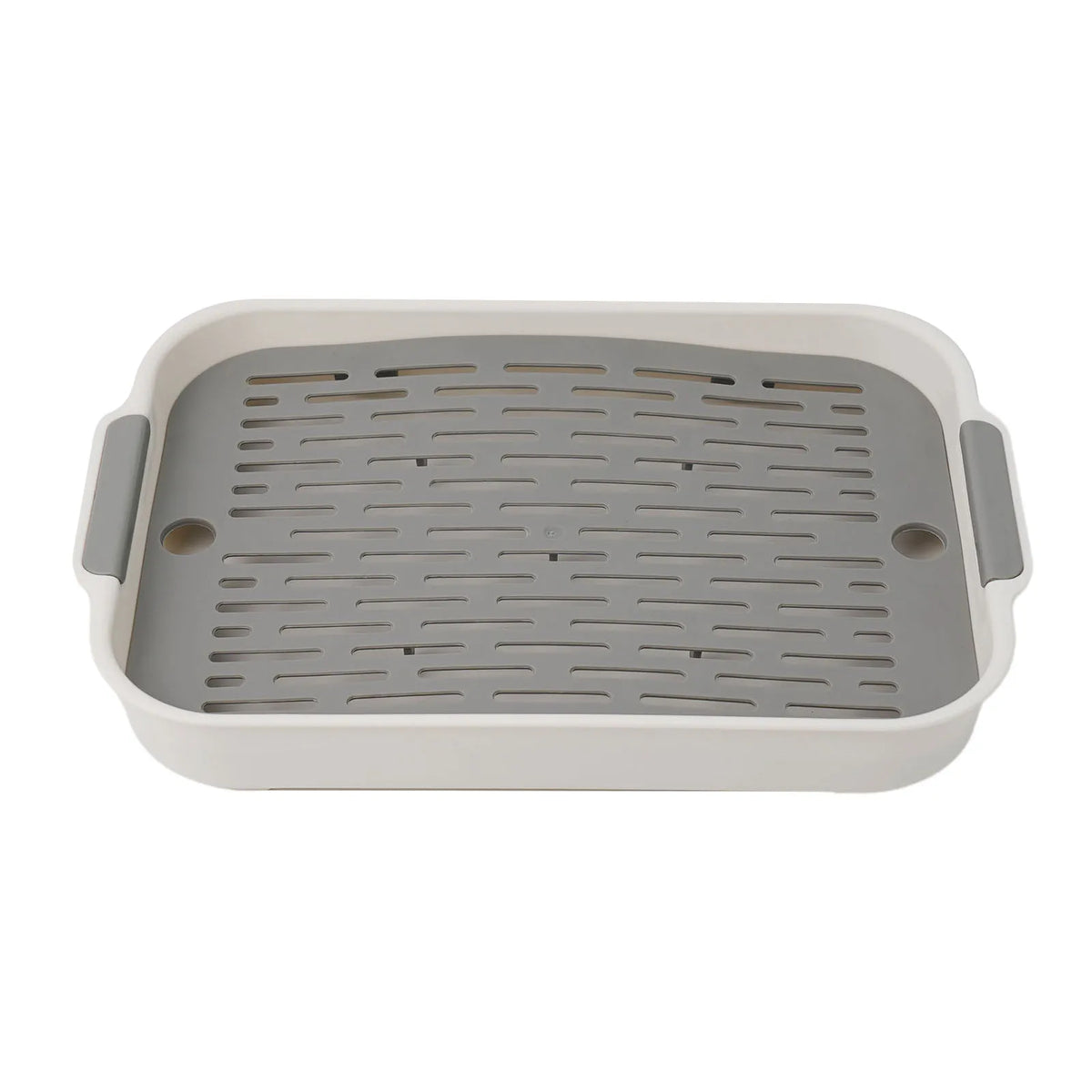 Tray Rabbit Litter Tray Smooth Corner Detachable Design Heightened Grid Design White Blue For Pet’s Training For Pet’s Training