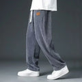 Y2k Korean Men Basic Blank Solid Baggy Joggers Running Sports Pants Trousers Casual Grey Jogging Pants for Men Drawstring Pants