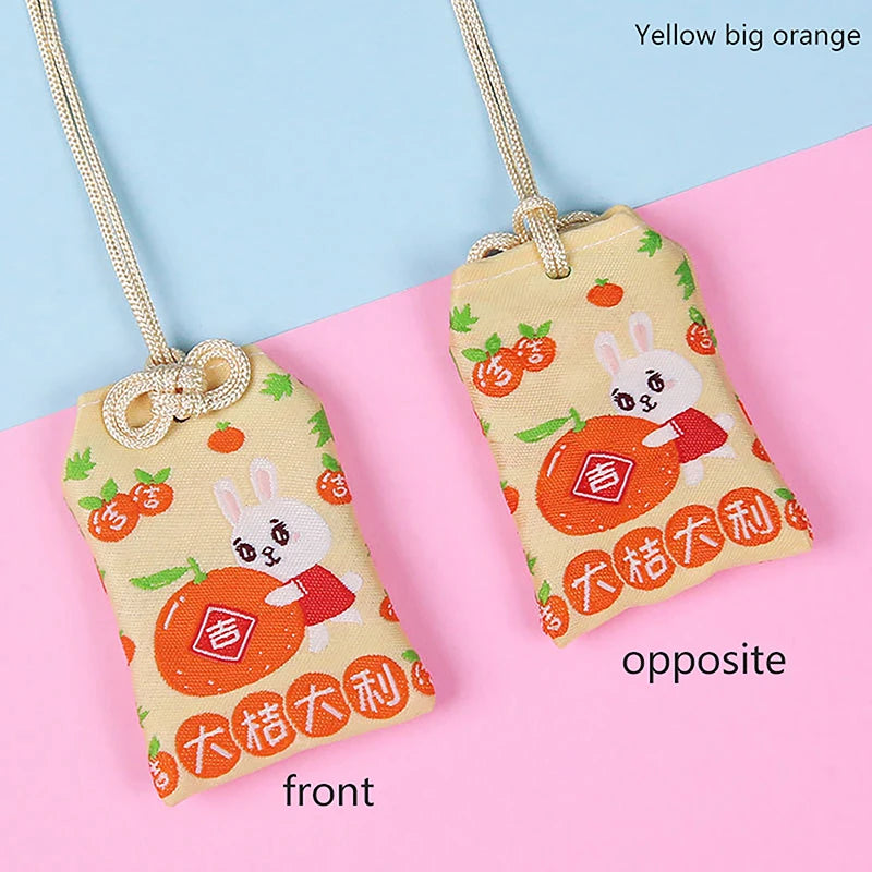 1pcs Kid Gift Pendant New Classic Japanese Prayer Imperial Amulet Omamori Fortune Success WorkGod Of Wealth Small Blessing Bag