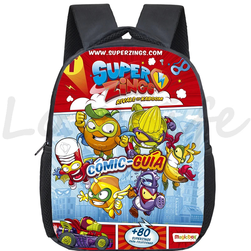 New Super Zings Kindergarten Bag Cartoon Game Superzings Backpack for Boys Girls Children School Bags Kids Daily Bookbag Mochila