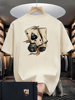 New trendy men's summer fashion casual t-shirt with round neck and short sleeves  Outdoor sports and leisure activities