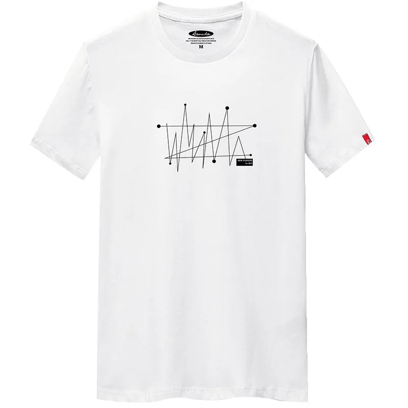 Manga S-6XL Oversize Men Loose Tee Tops 100% Cotton Fashion Goth Print Men's Short Sleeve T-shirt Summer New Male Casual Tshirt