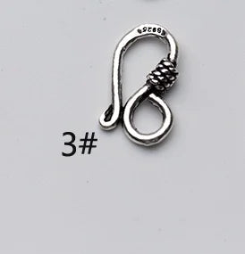100% Plata de ley 925 Cierres de Conexión S Alta Calidad Multi Tamaño Collar Pulseras Corchetes Ganchos DIY Joyería Haciendo Dijes