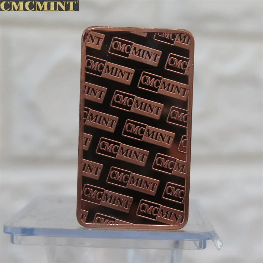 Customized Metal Buffalo Series Challenge Coin 1 Oz .999 Aluminum Buffalo Bar Pure Copper Buffalo Bar With Cmcmint On The Back