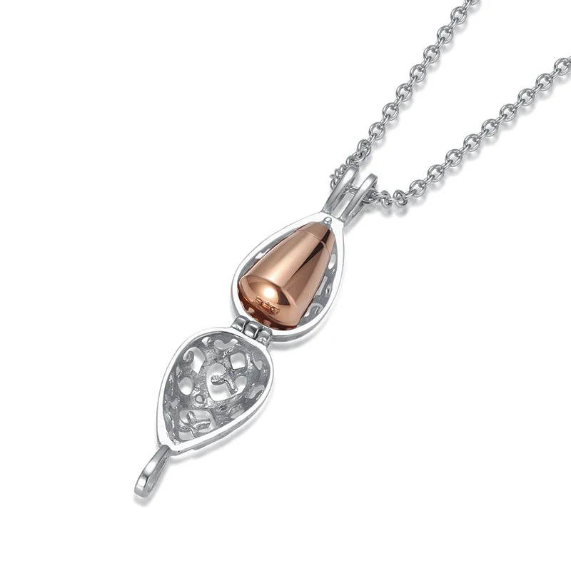 Cremation Jewelry for Ashes for Human Keepsake Stainless Steel Memorial Pendant Cremation Urn Necklace for Human Ashes