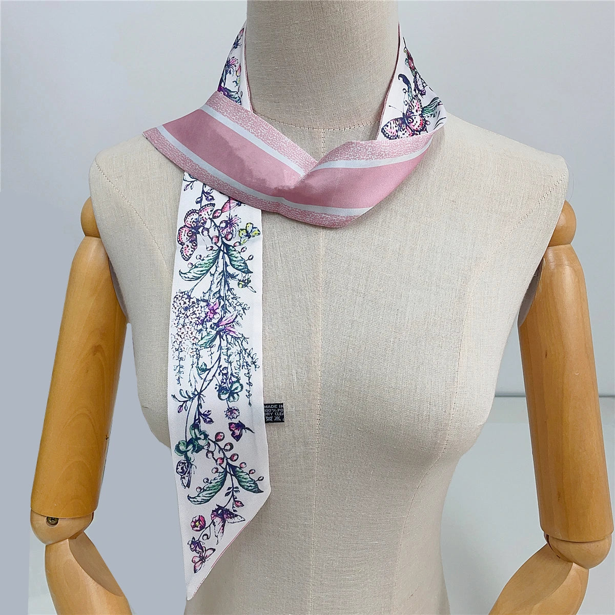 2024 Neues Design Stiefmütterchen Tarot Schal Frauen Luxusmarke Schal Skinny Tasche Seidenschals Foulard Haar Halstuch Stirnband Für Damen