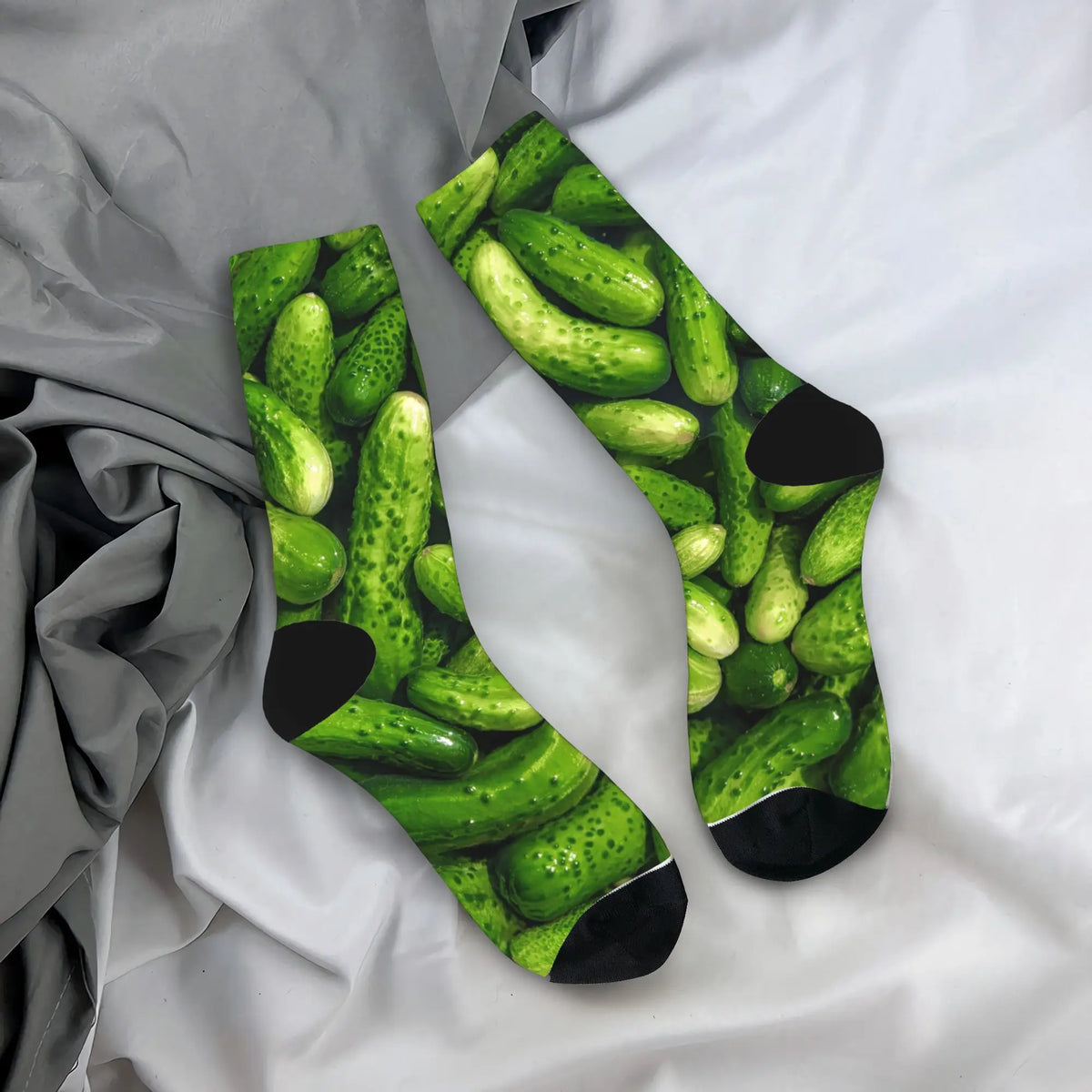 Cucumber Stockings Men  Socks Medium Soft Casual Socks Winter Running Sports Anti Skid Design Socks Gift Idea