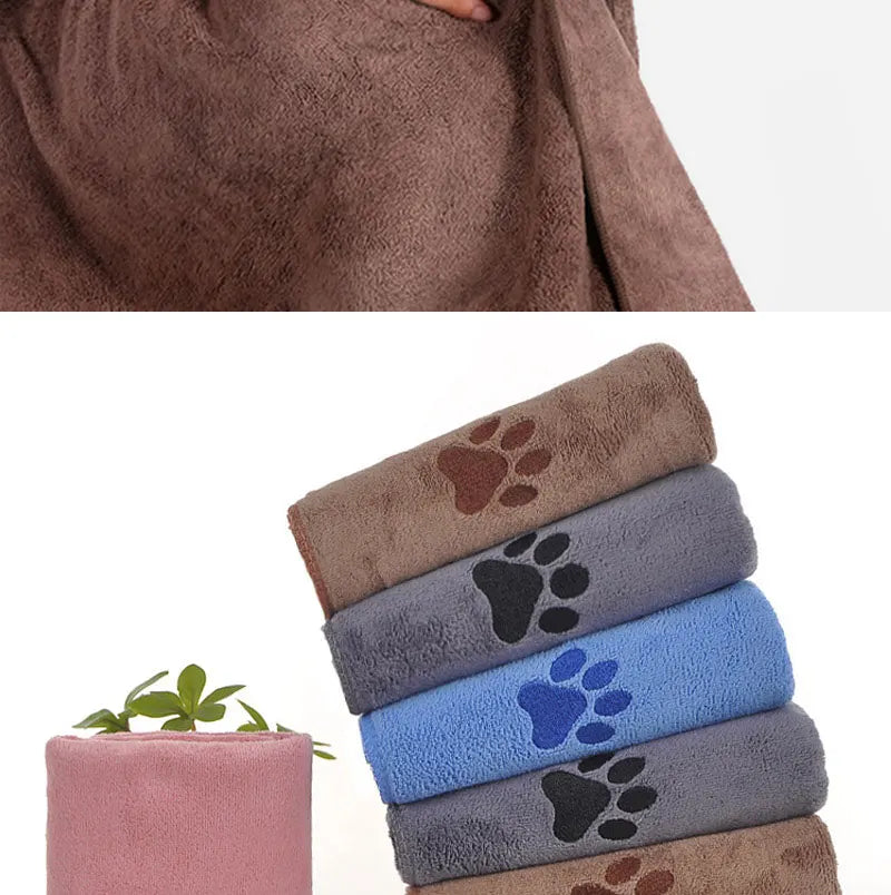 Dog Towel Drying Dog Cat Pet Towel,Quick-drying Dog Claw Bath Towel Absorbent Pet Bath & Paw Cleaning Cloths for Medium Breeds