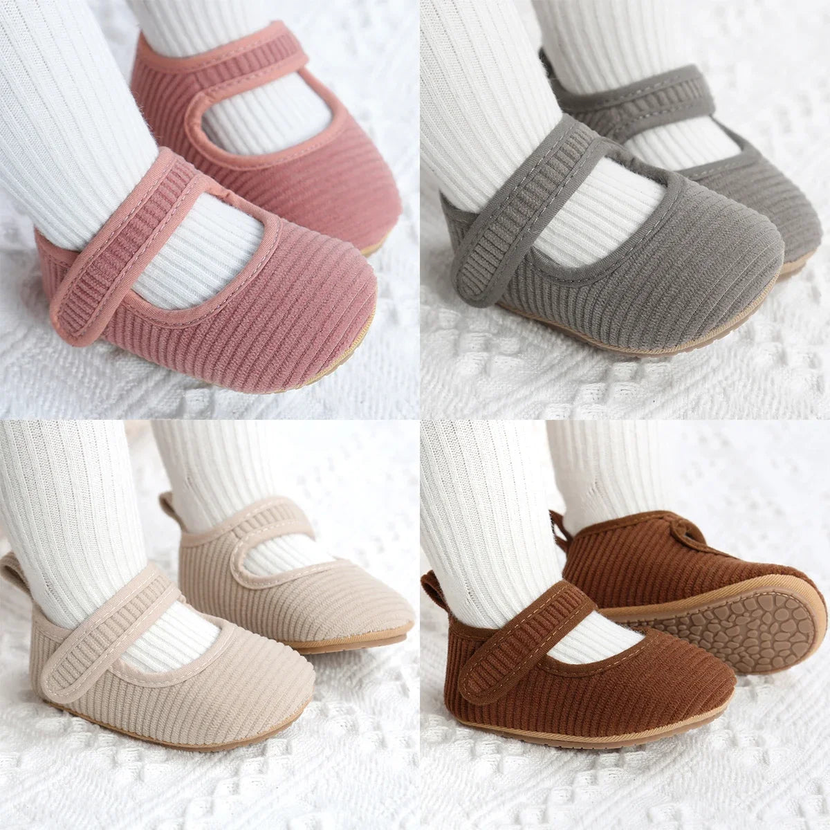 Spring Autumn Baby Shoes Solid Color Baby Girls Prewalker Anti-slip Shoes First walkers Casual Baby Girls Soft Shoes