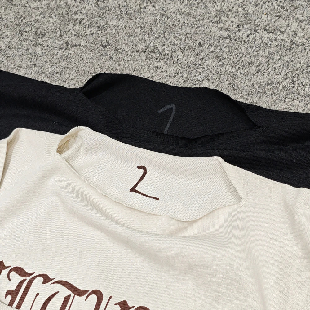 Yao Fashion Kanye DONDA Streetwear Tops Long Sleeve Tee Men Clothing Oversize Casual Sanskrit Graphics Loose T Shirt For Men