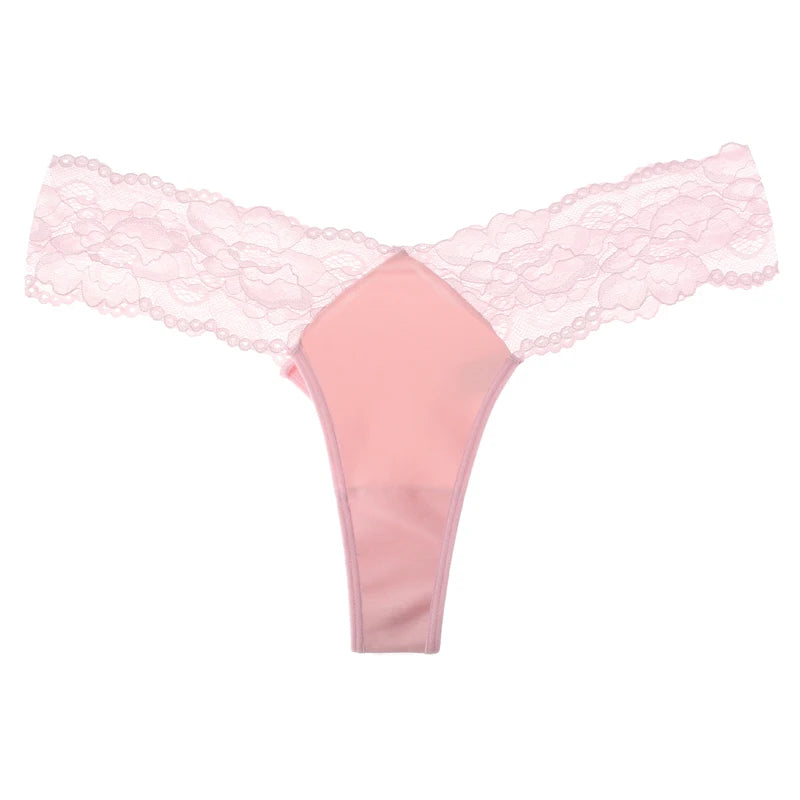 CINOON Women Sexy Lace Panties Low-waist G String Thong Underwear Female Temptation Breathable Lingerie Ultra Thin Intimates