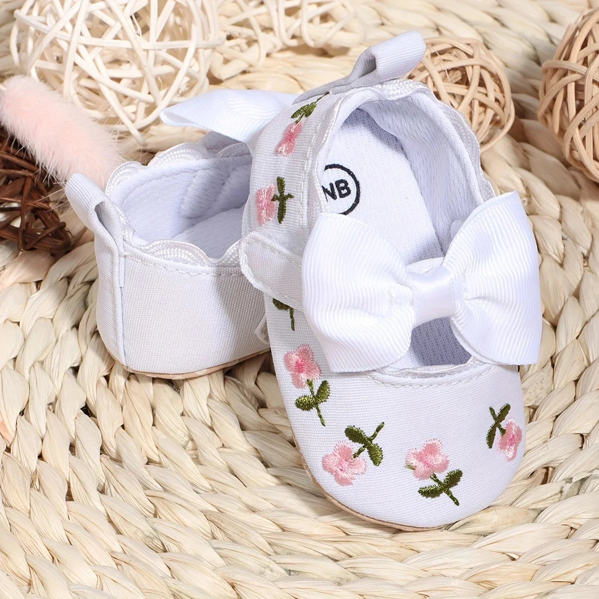 Flower Princess Shoes Baby Shoes Baby Shoes Sneakers Soft soled Sneakers Single Shoes Cloth Shoes
