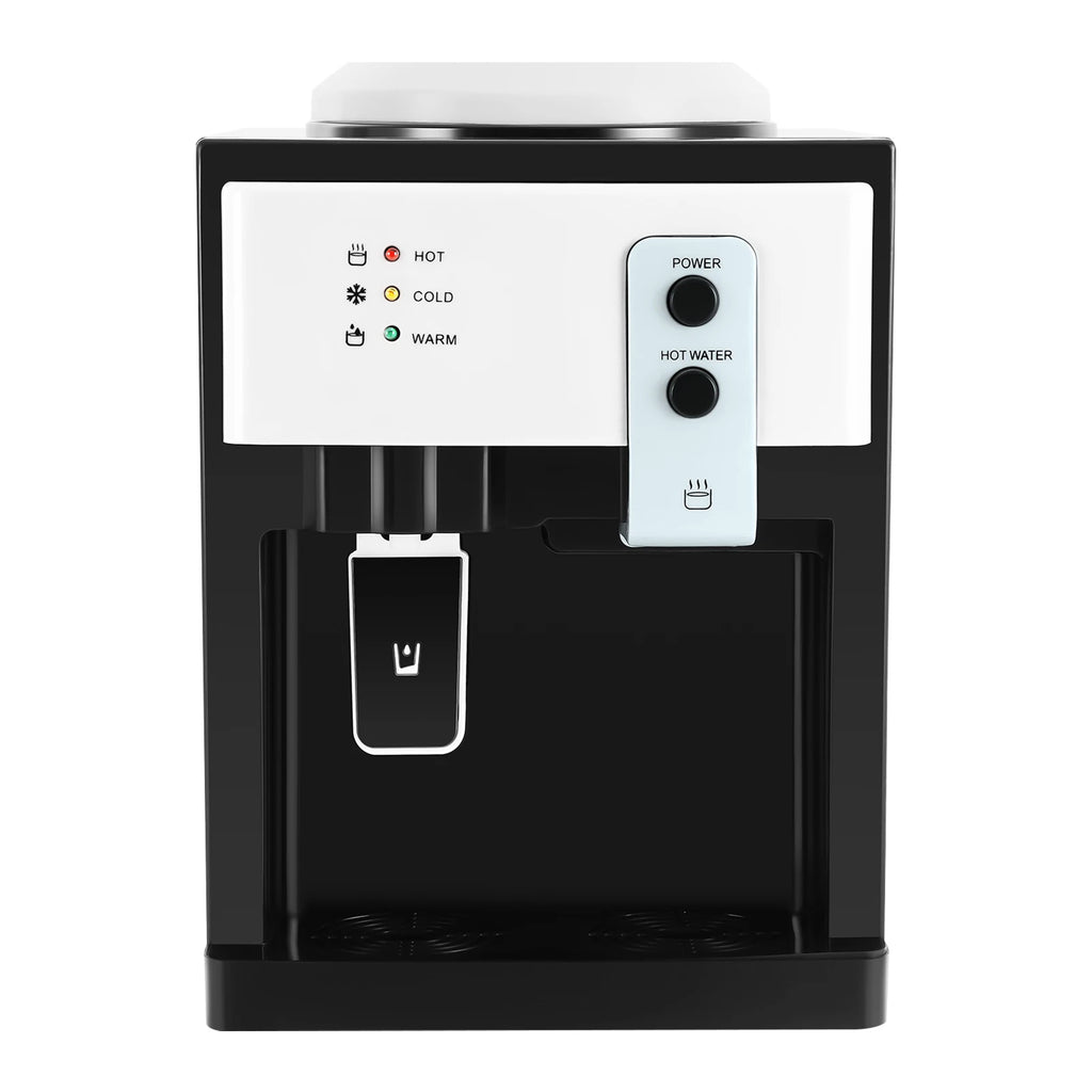 Water Cooler Dispenser Countertop Hot/Cold Drinking Machine Electric Hot Cold Water Dispenser for Home Office Use White