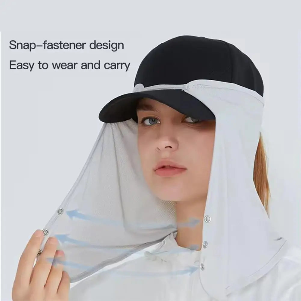 Face Summer Outdoor Cap Mask For Women Face Scarves For Men Sunscreen Veil Sunscreen Mask Anti-uv Face Cover Face Scarf