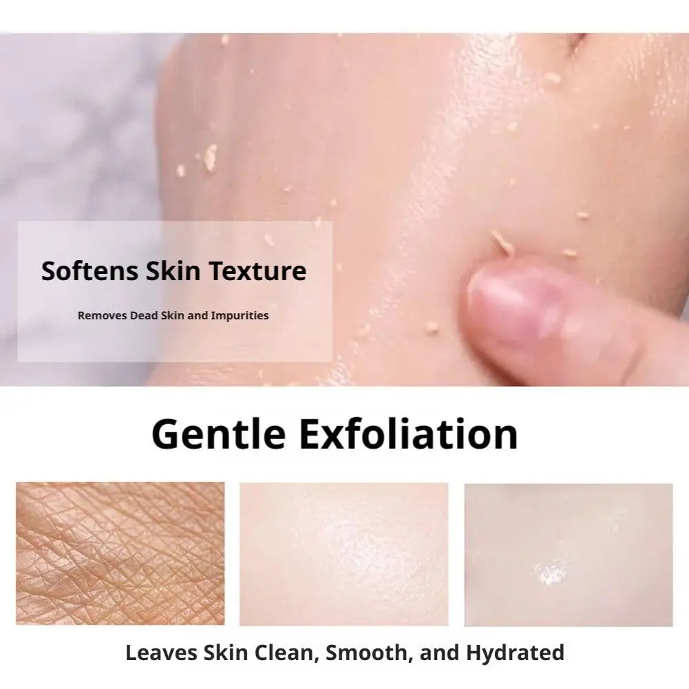 Fruit Acid Peeling Gel Facial Cleansing Exfoliating Peeling Scrub Cream Deep Clean Moisturizing Blackhead Removal Face Cleanser