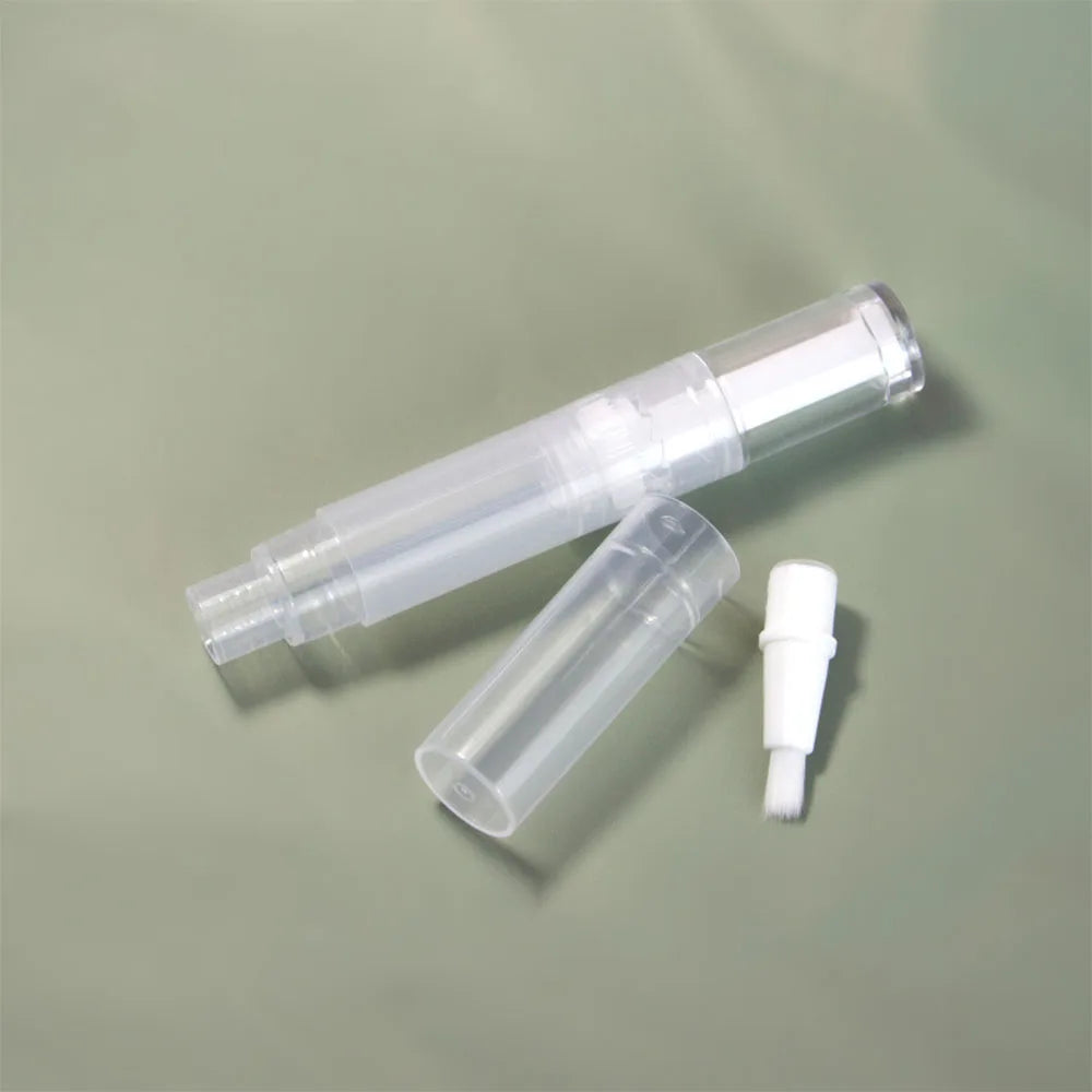 50pcs 2ml 3ml 5ml Empty Brush Tip Nail Oil Pen Clear Twist Up Cuticle Oil Pen Leak-proof Cosmetic Container for Nail Care