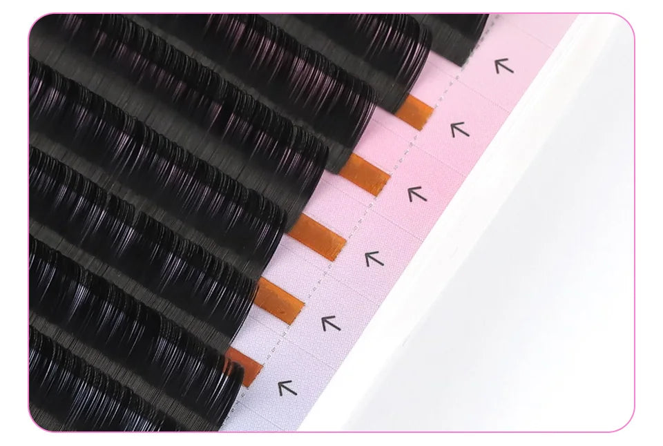 Lashrujade Eyelashes Extension Matte Black Soft Natura Mink Faux Individual Russian Volume Lash Regular Classic Lashes Extension