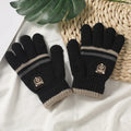 Winter Children's Gloves Warm Double Inner Wool Boy Girl Cold-Proof Kawaii Kids Soft Thick Autumn Elastic Travel Knitted Gloves