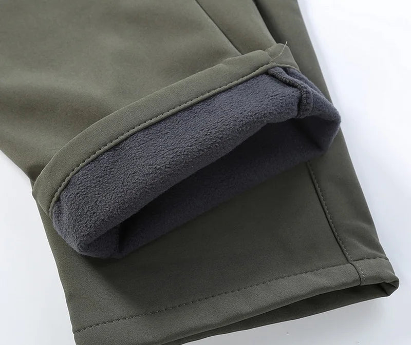 Men Autumn Winter Tactical Military Tracksuit Set Softshell Jackets Casual Fleece Cargo Pants Hiking Camping Climbing Trousers