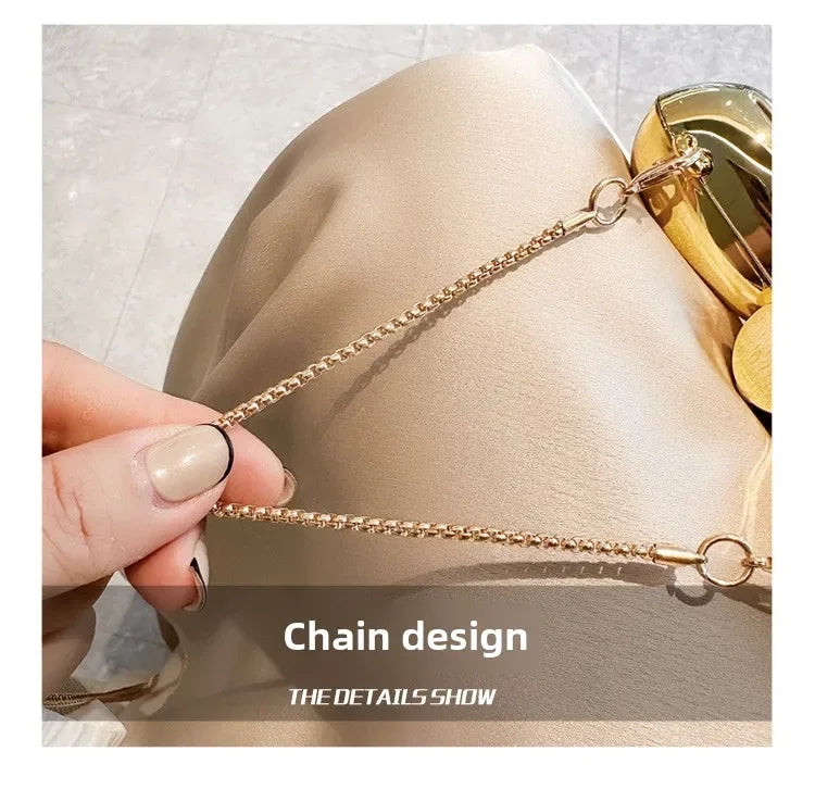 Purses and Handbag Luxury Designer Shoulder Bags Funny Shape Party Wedding Round Acrylic Shiny Clutch Purse Golden Evening Bag