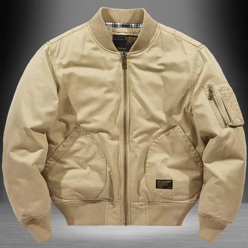 Japanese Retro Trendy Brand Loose Bomber Jacket Male Couple Spring Autumn Winter Thin Baseball Cotton Clothes