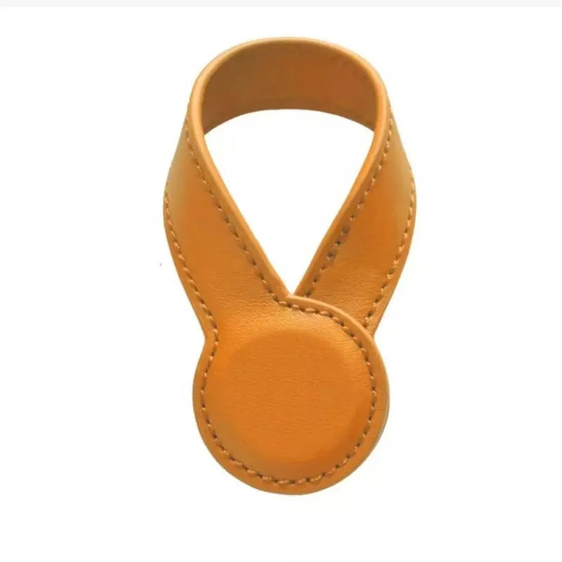 Multi-purpose Pu Leather Magnetic Hat Clip Strong Magnetic Round Organizer Clip Travel Bag Charms Luggage Accessories