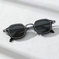 1Pc Round Glasses Metal and Plastic Combination Frame, Trendy, Comfortable and High-End Decorative Glasses