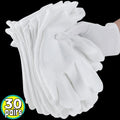 2/100pcs White Protection Gloves for Women Men Cotton Thin Quality Sweat Absorption Driving Workings Household Cleaning Tools