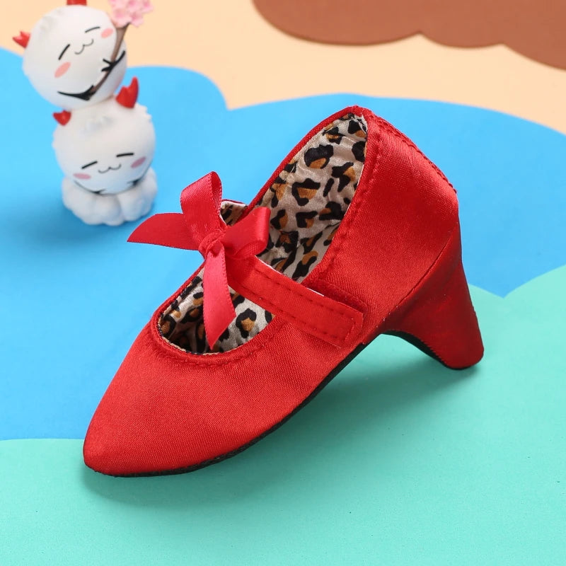 2026 VALEN SINA 0-12M Infant Newborn Baby Girl High Heels Shoes Princess Bow First Birthday Party Shoes Photo Props Shoes