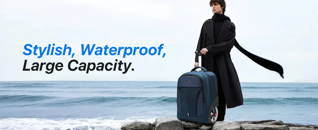 Rolling Luggage Travel Backpacks With Wheels Business Laptop Backpack Cabin Carry on Luggage Telescopic Handle Durable Wheels