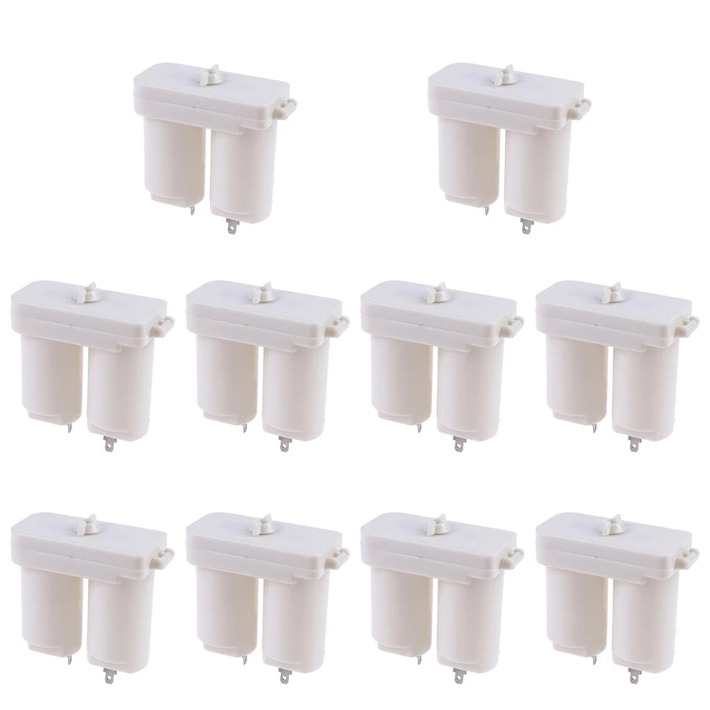 1/10pcs Gas Boiler Water Heater Battery Box Plastic Double Compartments Battery Box For Gas Water Heater Accessories
