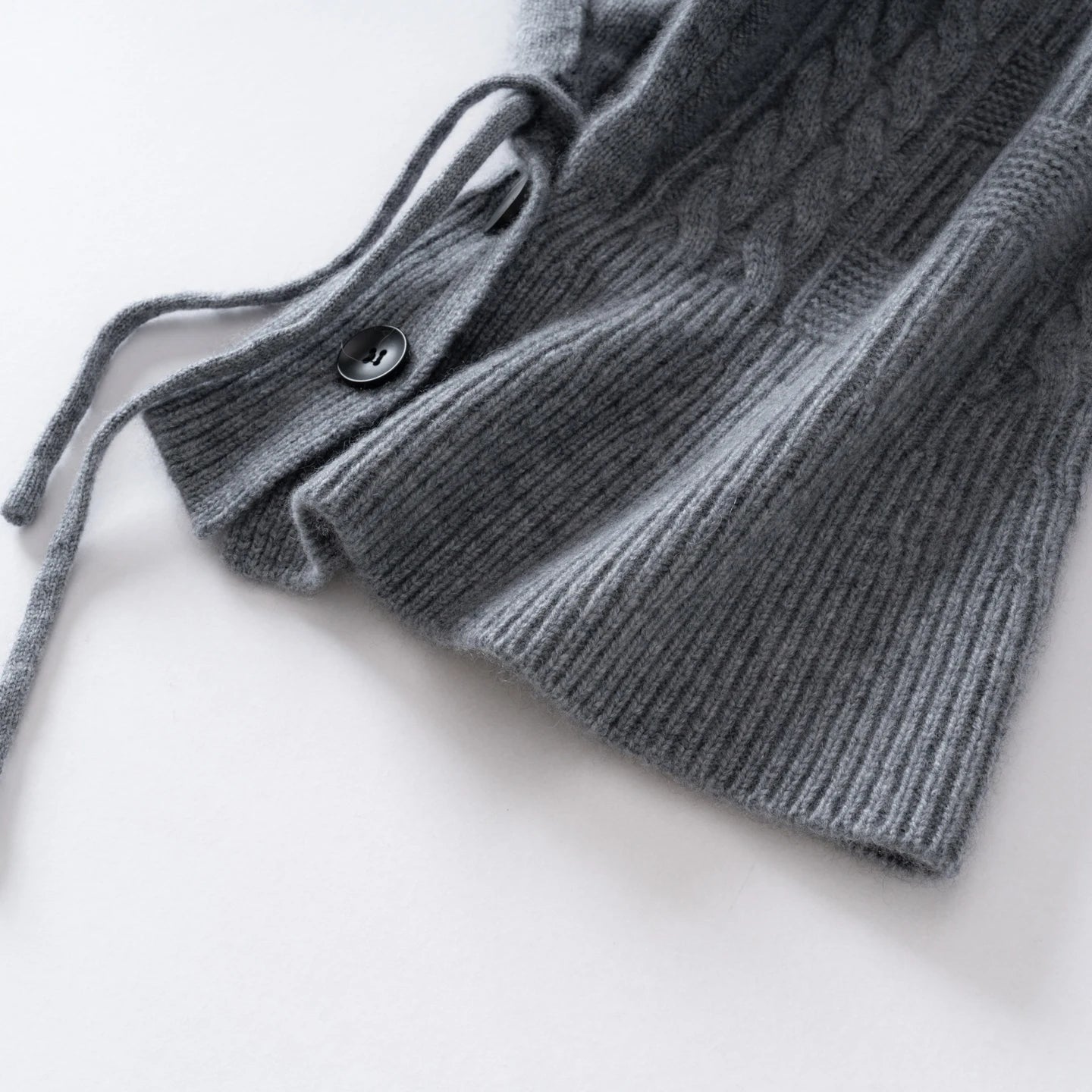 100%Quality Cashmere Balaclava Hoods For Women Warm Ring Scarf Beanie Hat Windproof Hooded Button-up Neck Collar Knitted Hat