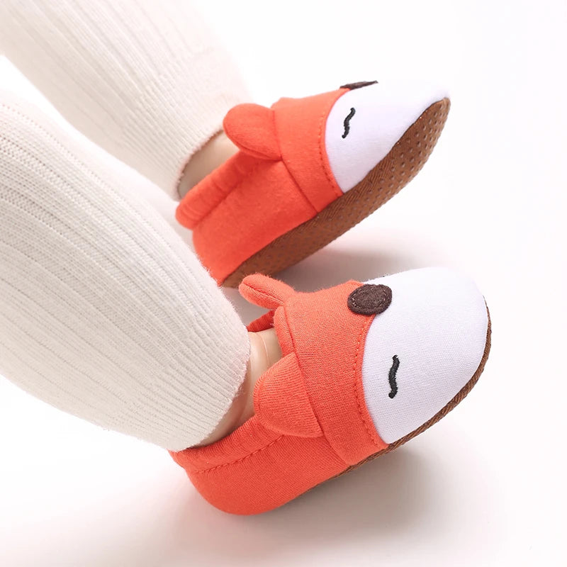 0-1Year Fashion Casual Shoes CartoonBaby Shoes Newborn Boy Girl First Walker Cute Spring and Autumn Pure Cotton Warm Soft Bottom