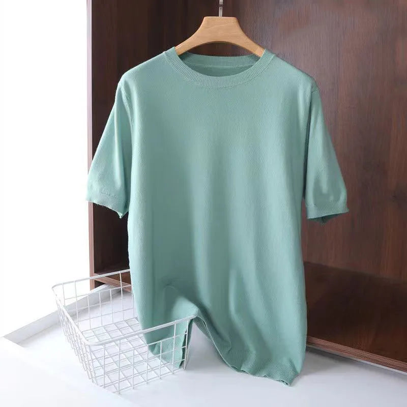 Superfine Merino Wool T shirt Men Base Shirt Wicking Breathable Quick Dry Anti-Odor No-itch Short Sleeve Tee Tops