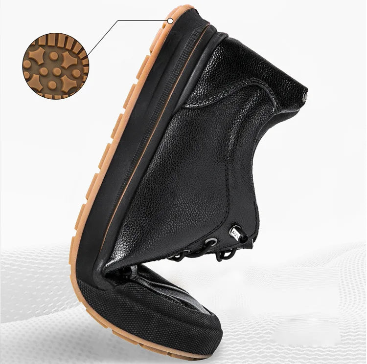 Elevator Shoes for Men Height Increasing Sneakers 6cm Inches Taller Leather Casual Shoes with Height Increase Shoes
