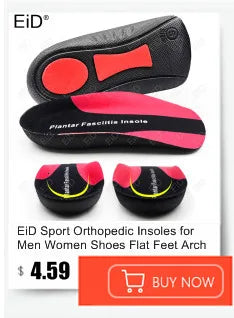 EiD 3/4 Leder orthopädische Schuheinlagen für Plattfüße Fußgewölbestütze orthopädische Schuheinlegesohle Einlegesohlen für Herren und Damen Fußpflege