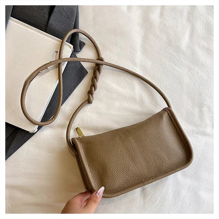 100%Real Cowhide Genuine Leather Fashion Women Crossbody Bag For Ladies New High Capacity Shoulder Bag Handbag Female Purse 2025