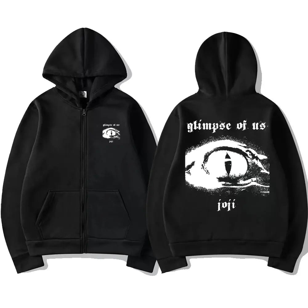 Singer Joji Glimpse of Us Zipper Hoodie Male Hip Hop Sweatshirt Man Fleece Cotton Streetwear Men Women Oversized Zip Up Jacket