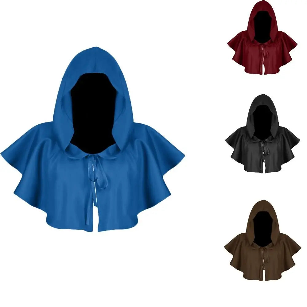 Movie Halloween COS Costume Death Cloak Medieval Hooded Cloak Cosplay Clothing Party Clothes