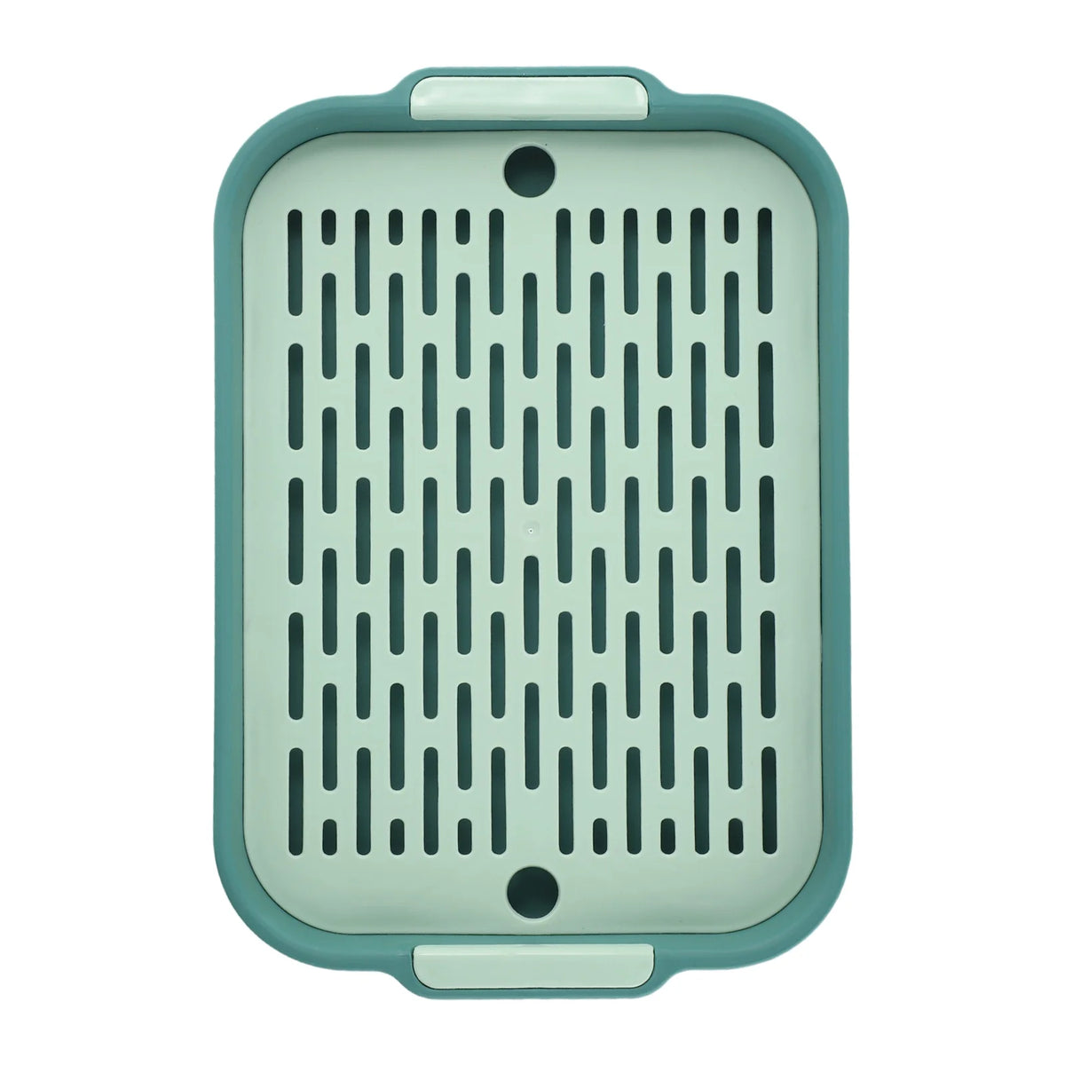 Tray Rabbit Litter Tray Smooth Corner Detachable Design Heightened Grid Design White Blue For Pet’s Training For Pet’s Training
