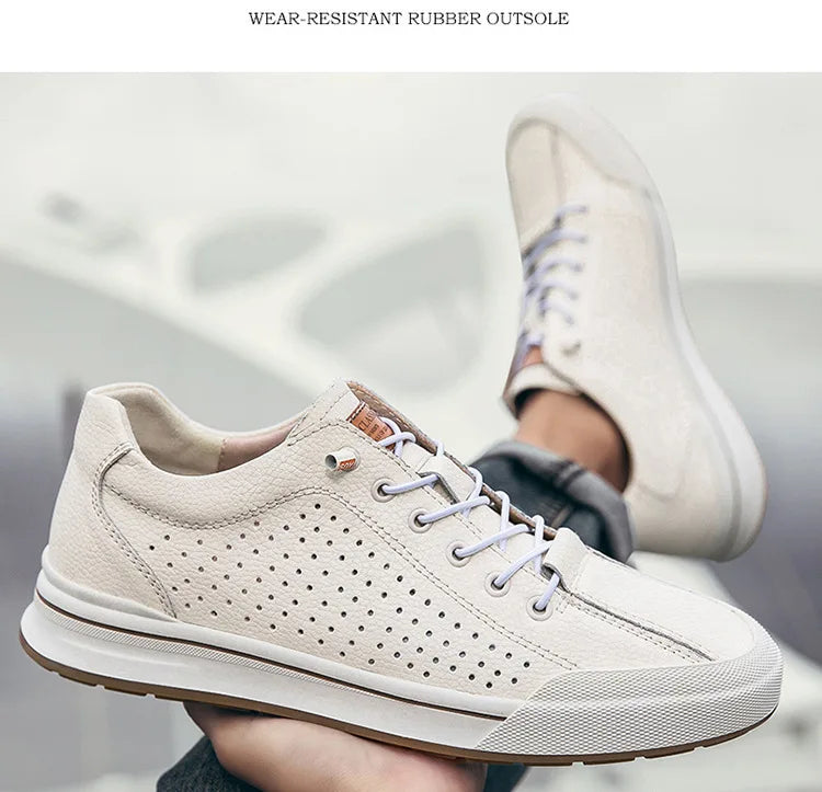Elevator Shoes for Men Height Increasing Sneakers 6cm Inches Taller Leather Casual Shoes with Height Increase Shoes