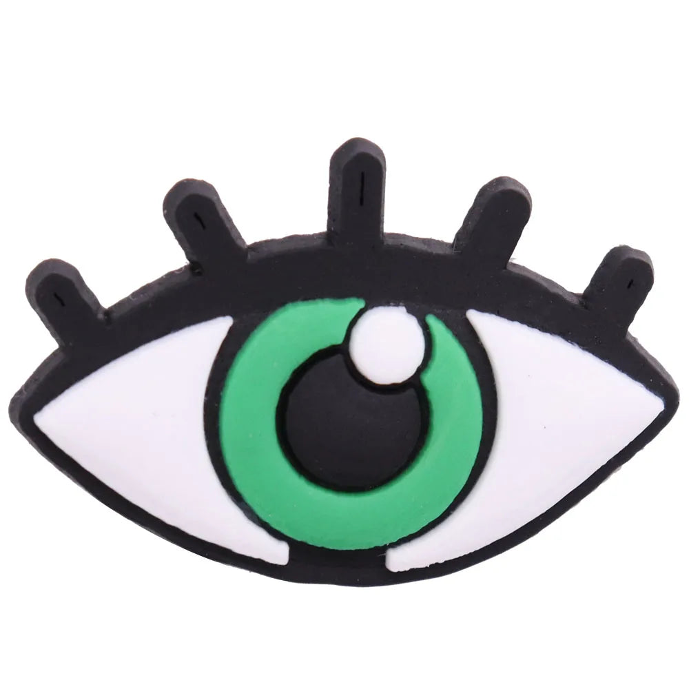 Eyeball Shoe Charms for Crocs Accessories Men Women Colorful Evil Hand Fashion Garden Sandals Buckle Decorations Pins Kids Shoes