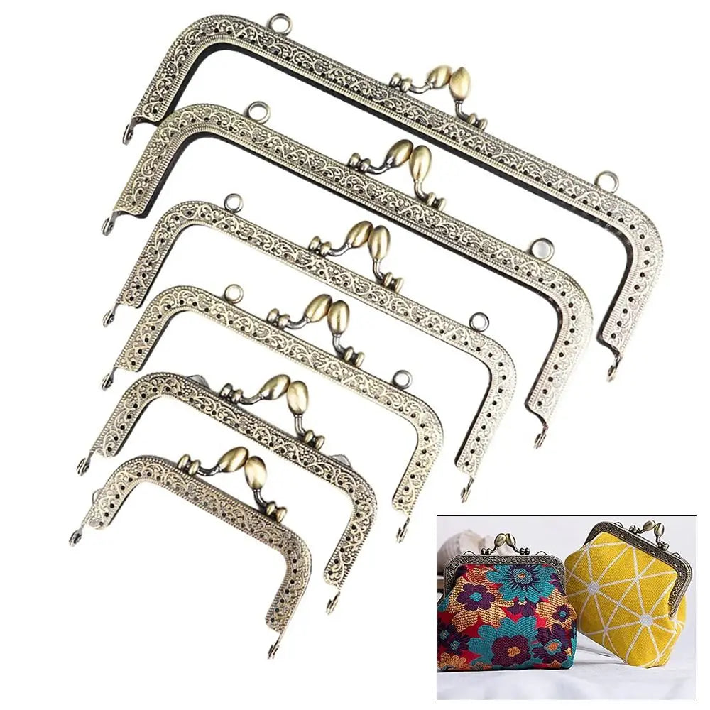 DIY Craft Bag Frame Buckle Handle Bag Accessories Bag Kiss Clasp Lock Purse Frame Purse Frame Kiss Clasp Purse Clasp Frame